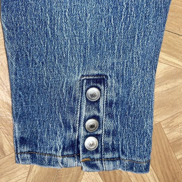 Vtg Gloria Vanderbilt 16 Long 1980s Ultra High Mom Jeans Ankle Buttons - Picture 6 of 6